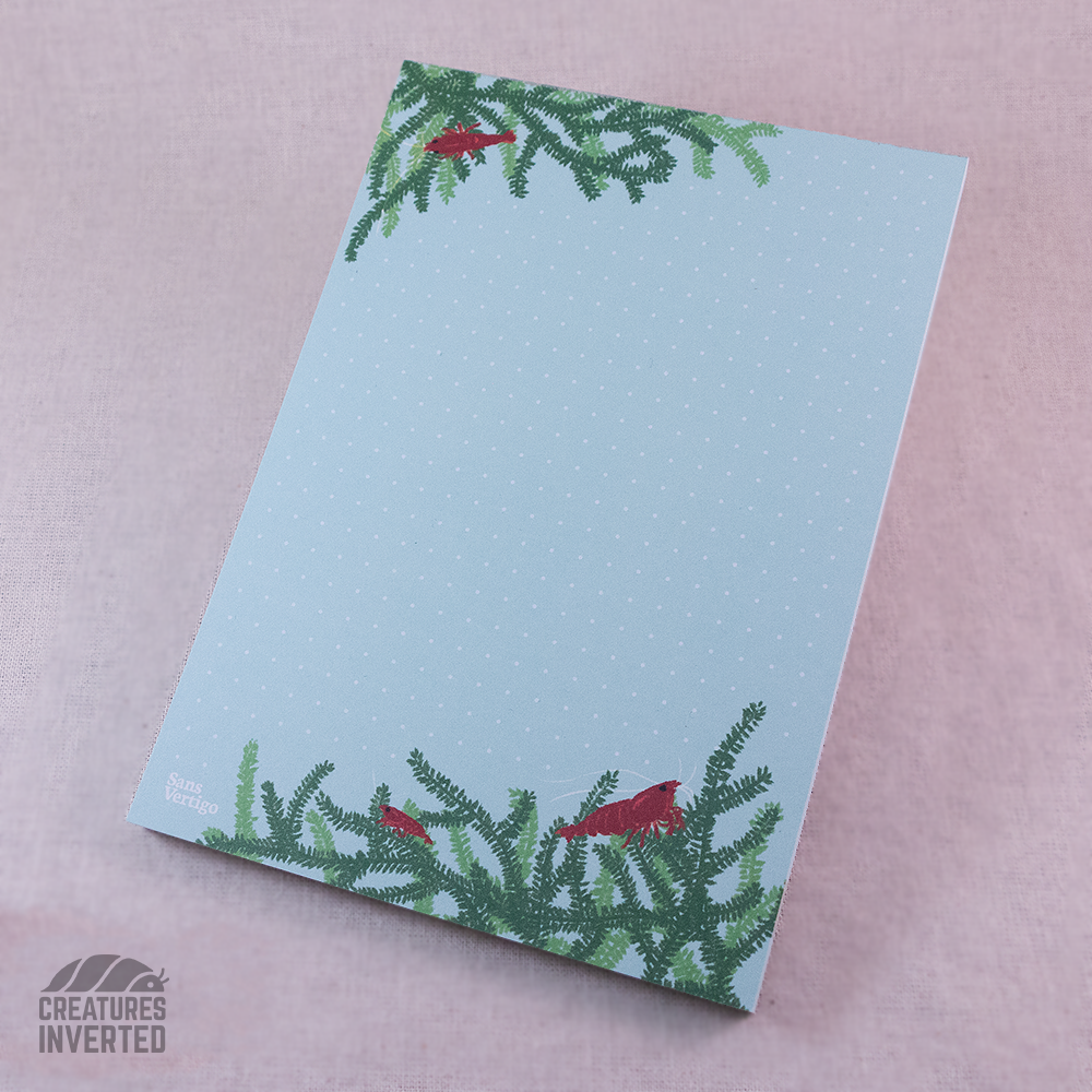 Red Cherry Shrimp A6 Notepad