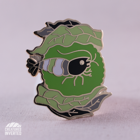 Agender Pride - Shrimp Hard Enamel Pin