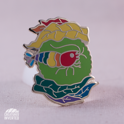 Rainbow Pride - Shrimp Hard Enamel Pin