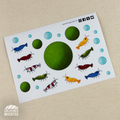 A6 Shrimp Sticker Sheet